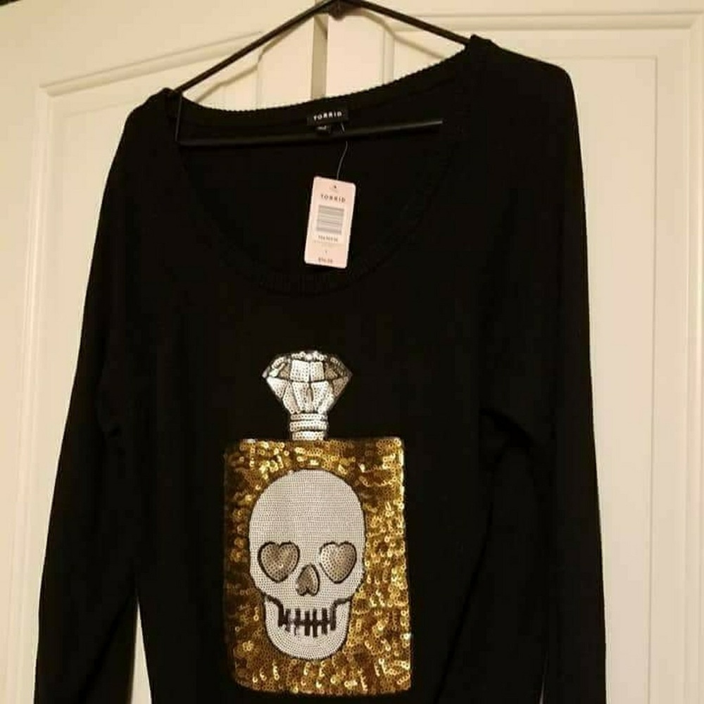 Torrid skull sweater
